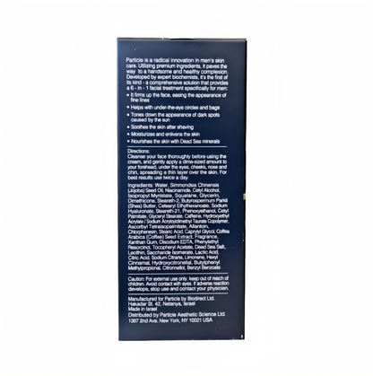 Particle Face Cream The 6-in-]anti-aging cream for men thatfixes eye bags, dark spots andwrinkles